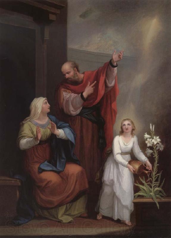 Angelika Kauffmann Die Erziehung der heiligen Jungfrau Maria Norge oil painting art